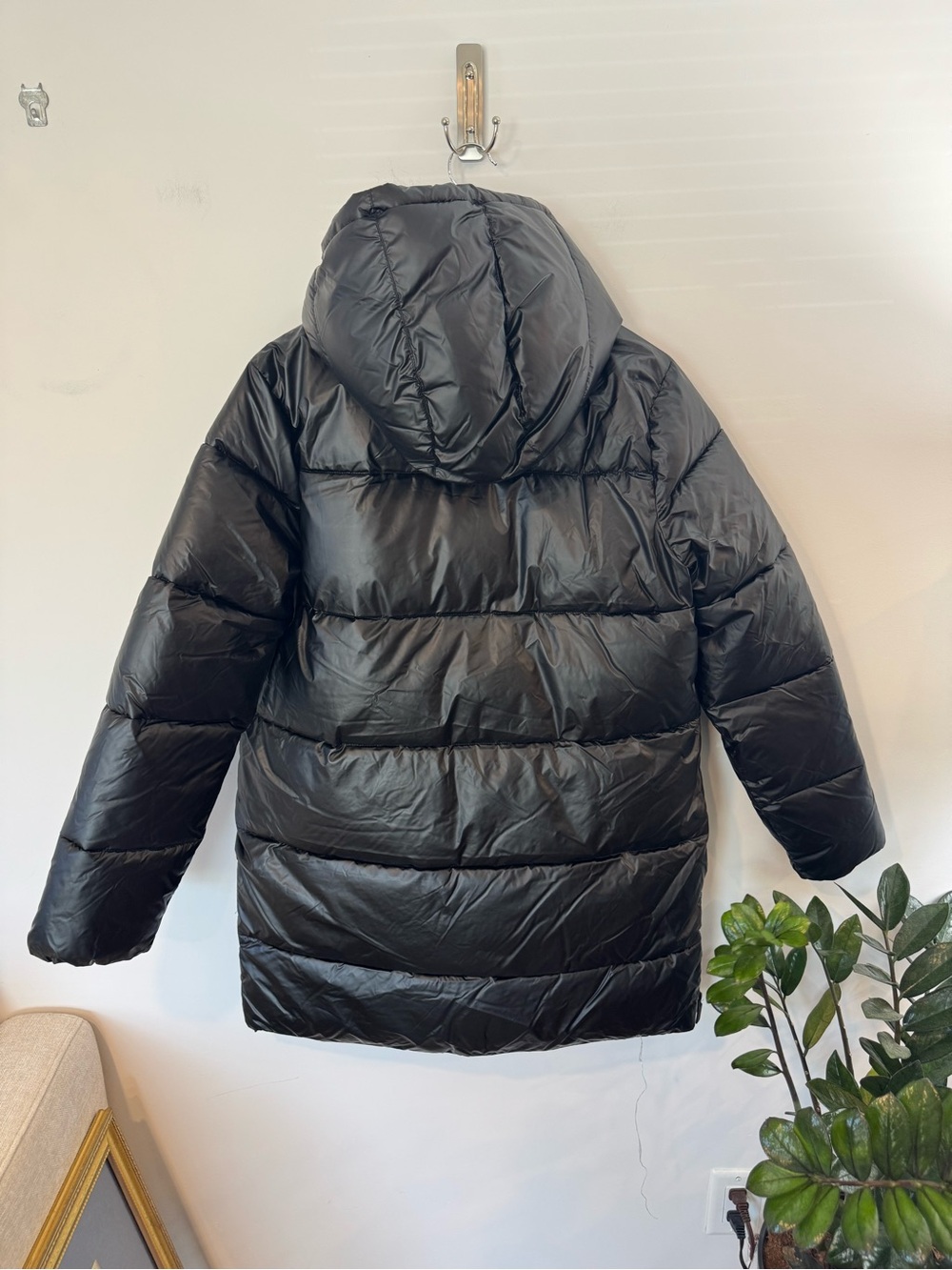 HUNTER Women's Mid Length Puffer Jacket, Black, Sz Medium, NWT - Picture 7 of 7
